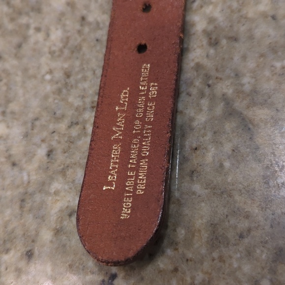 Leather Man Men’s Canoe Canvas and Leather Belt Size 38 - Picture 8 of 9